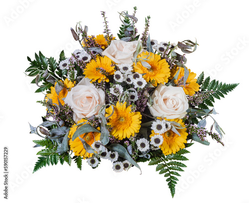 Bouquet of light colored flowers