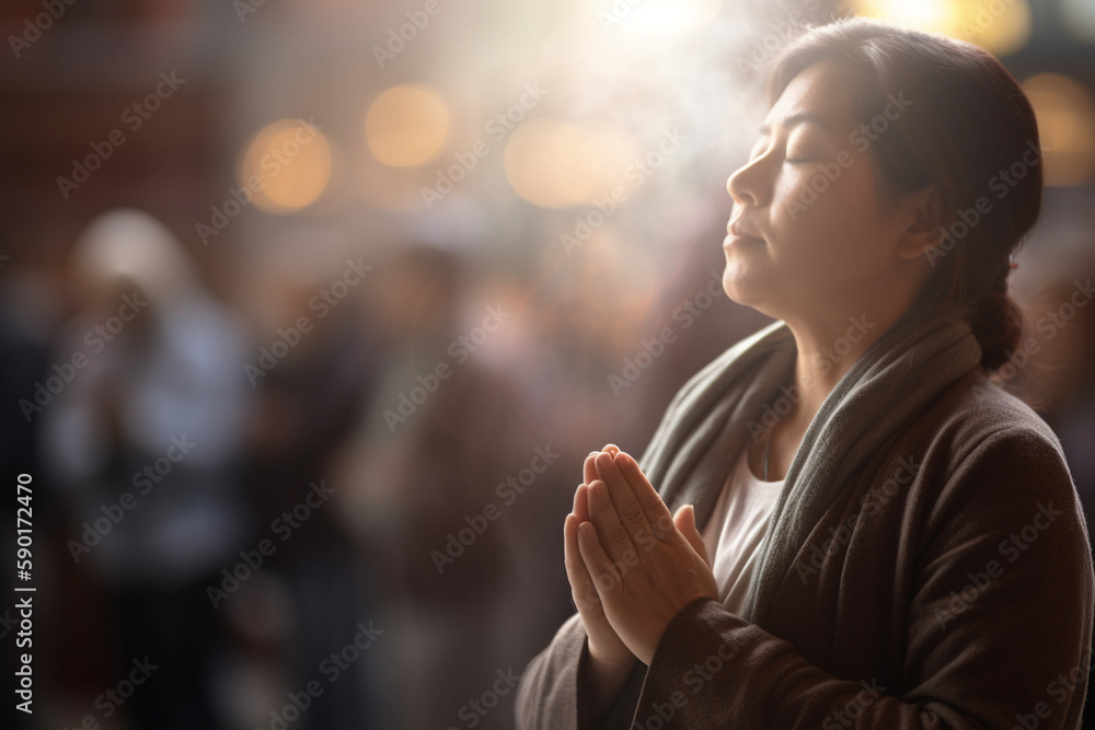 custom made wallpaper toronto digitalPicture of a medical professional conducting a mindfulness workshop, World health day, bokeh Generative AI