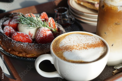 Enjoy delicious desserts and coffee
