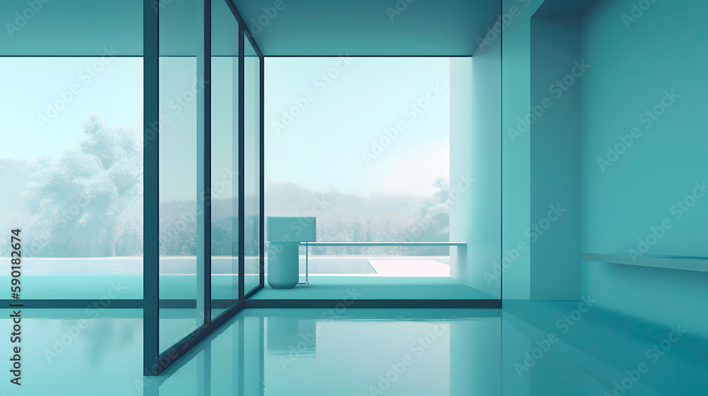 Fototapeta premium Abstarct architecture concept background. Minimalistic wallpaper.