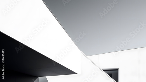 Abstarct architecture concept background. Minimalistic wallpaper.