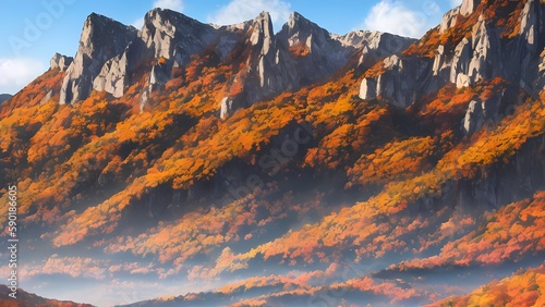  Majestic Autumn Mountains Panorama