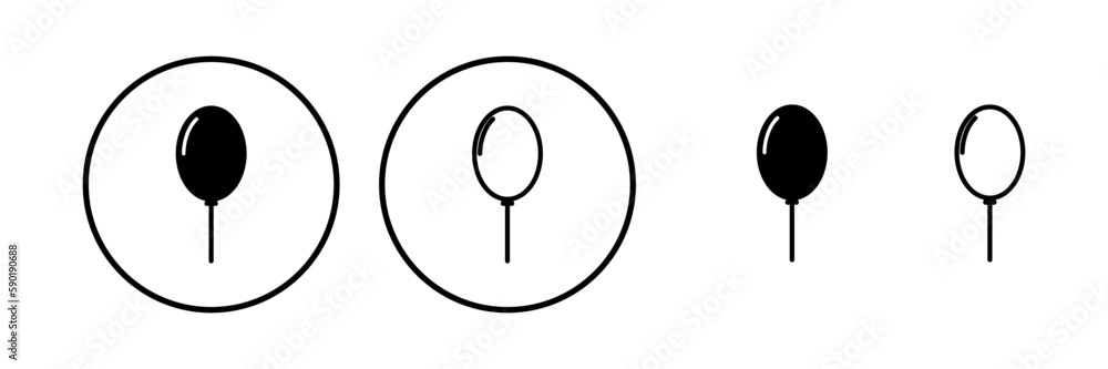 Balloon icon vector. air balloon icon isolated Balloon icon vector. air balloon icon isolated
