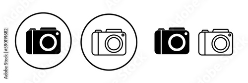 Camera Icon in trendy flat style isolated. Camera symbol web site design