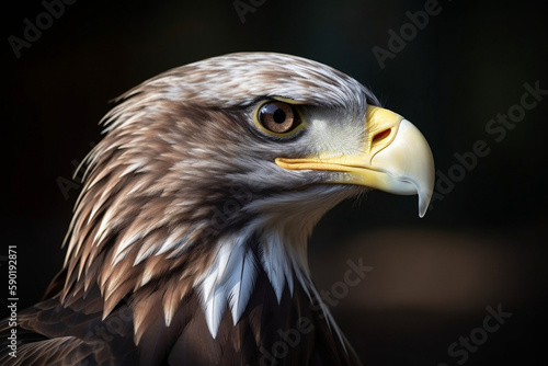 Eagle, The Head Of An Eagle, A Big Beautiful Bird, Made Using Generative Ai