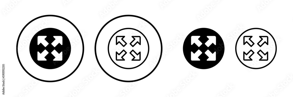 Fullscreen icon vector. expand fullscreen icon Fullscreen icon vector. expand fullscreen icon
