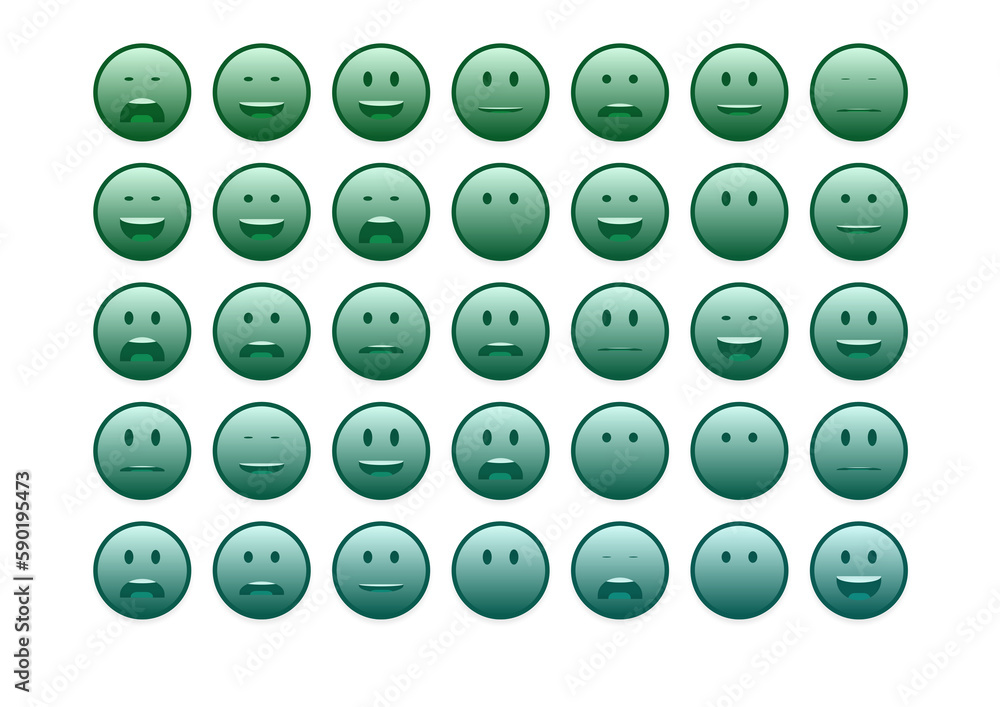 set of colourful smiley faces emoji set of colourful smiley faces emoji