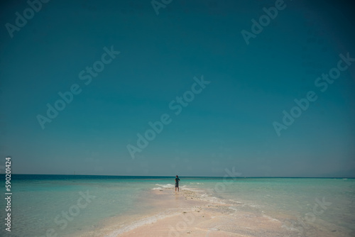 fishing on the beach