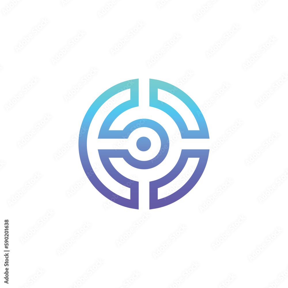 modern Technology logo icon vector isolated modern Technology logo icon vector isolated