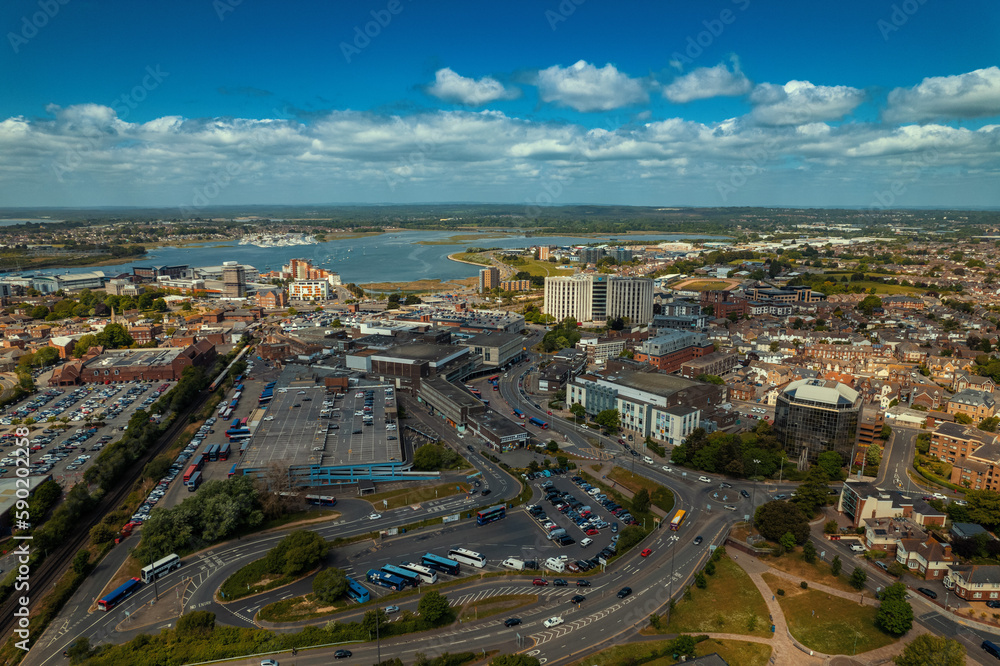 Poole - Dorset - England from above