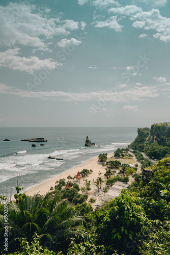 view of the beach