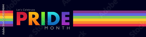 Canvastavla PRIDE month banner for festival parades, parties, and social events