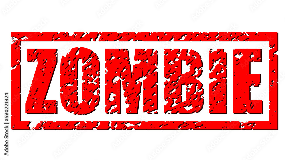 zombie red text stickers grunge stamp illustration background zombie red text stickers grunge stamp illustration background