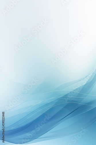 Blue abstract background with lines created with AI