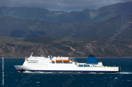 The Ferry Ship Traveling To Wellington photo