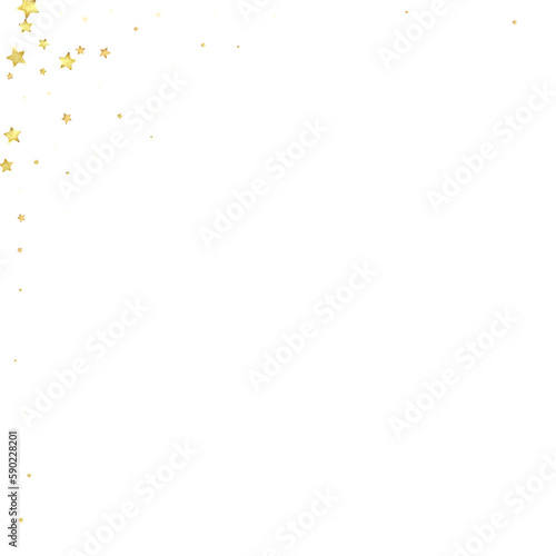 Magic stars vector overlay.  Gold stars scattered