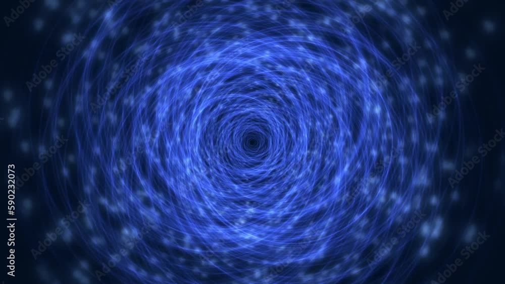 Blue circles and blurry stars continue to fly to the center, 4k loop background at 60fps. Blue circles and blurry stars continue to fly to the center, 4k loop background at 60fps.