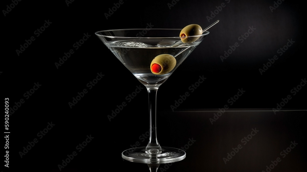 Martini and Olives Generative AI