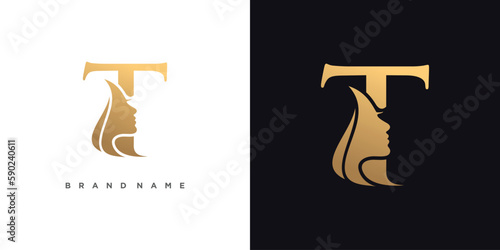 Letter logo design idea for beauty with modern style