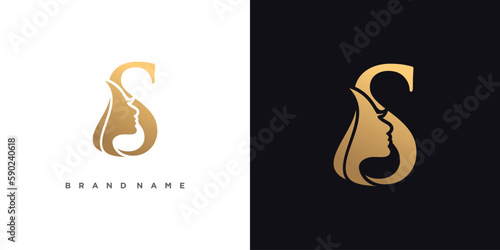 Letter logo design idea for beauty with modern style