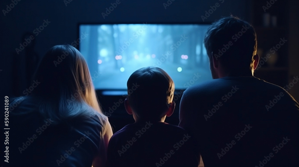 Family Playing Computer Games Generative AI Family Playing Computer Games Generative AI