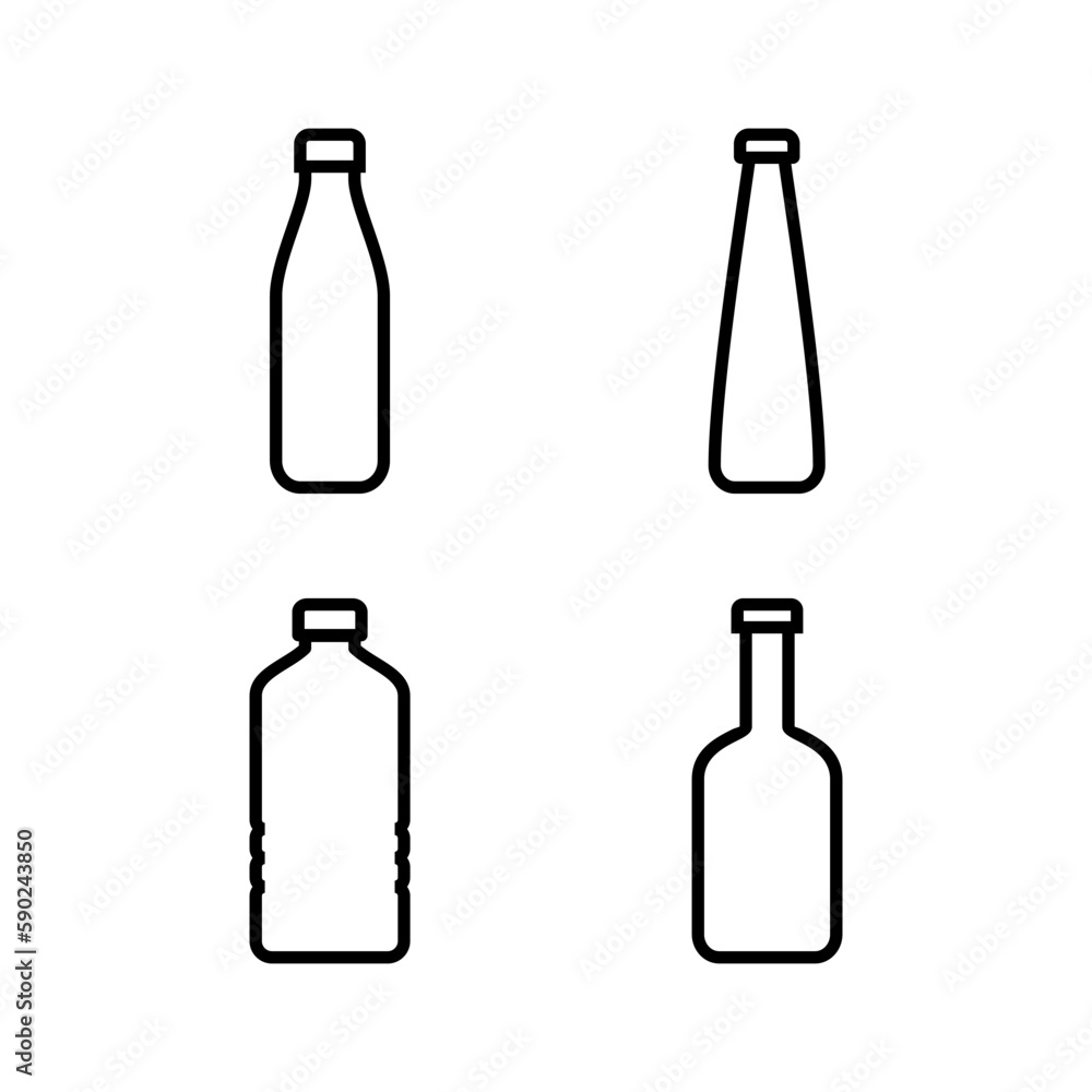 Bottle icon vector illustration. bottle sign and symbol