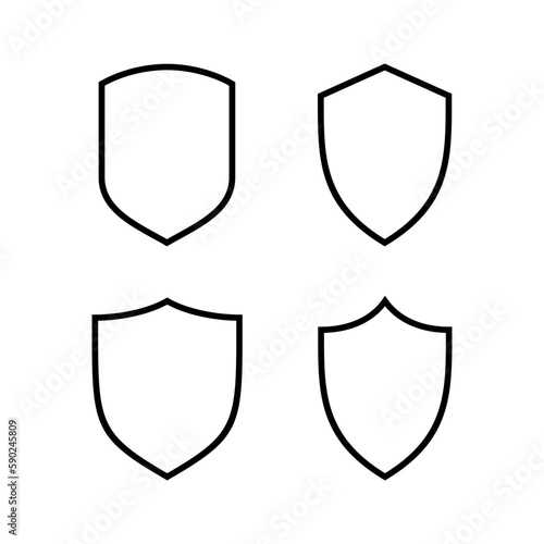 Shield icon vector illustration. Protection icon. Security sign and symbol