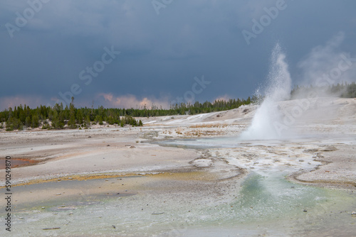 Hot springs in Yellowstone