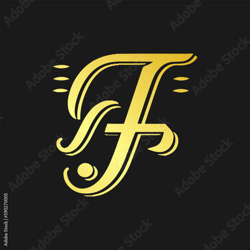 alphabet letter f vector illustration symbol. photo