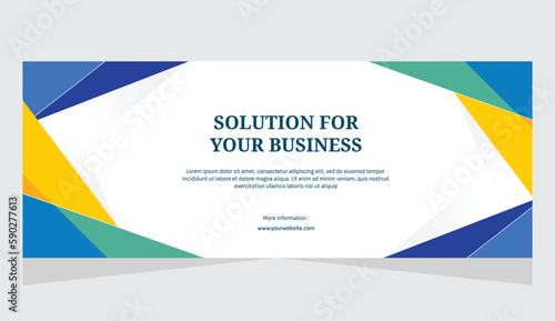 Horizontal template banner for business marketing or website banner Free Download Horizontal template banner for business marketing or website banner - GFXLoad