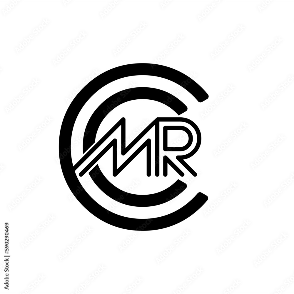 Mr logo with letters on a white background Mr logo with letters on a white background