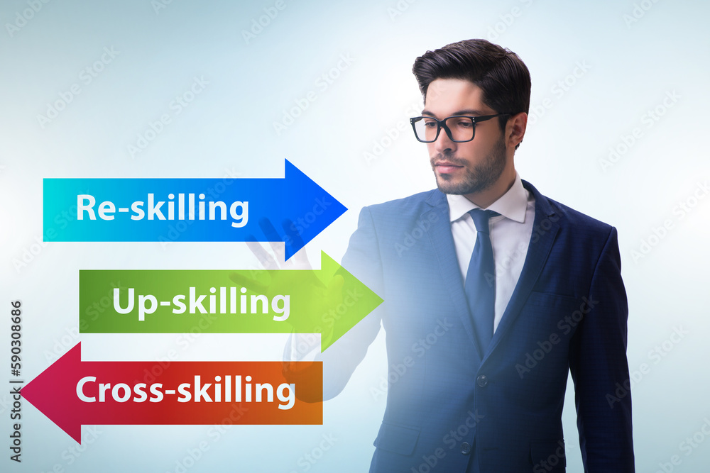 Re-skilling and upskilling in learning concept