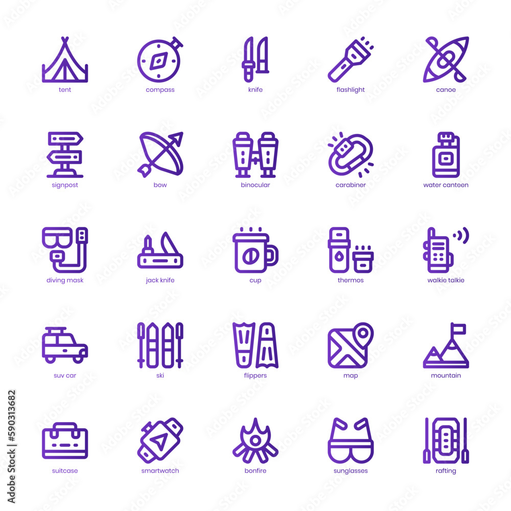 Adventure icon pack for your website design, logo, app, and user interface. Adventure icon basic line gradient design. Vector graphics illustration and editable stroke. Adventure icon pack for your website design, logo, app, and user interface. Adventure icon basic line gradient design. Vector graphics illustration and editable stroke.