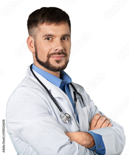 Handsome happy male doctor portrait © BillionPhotos.com