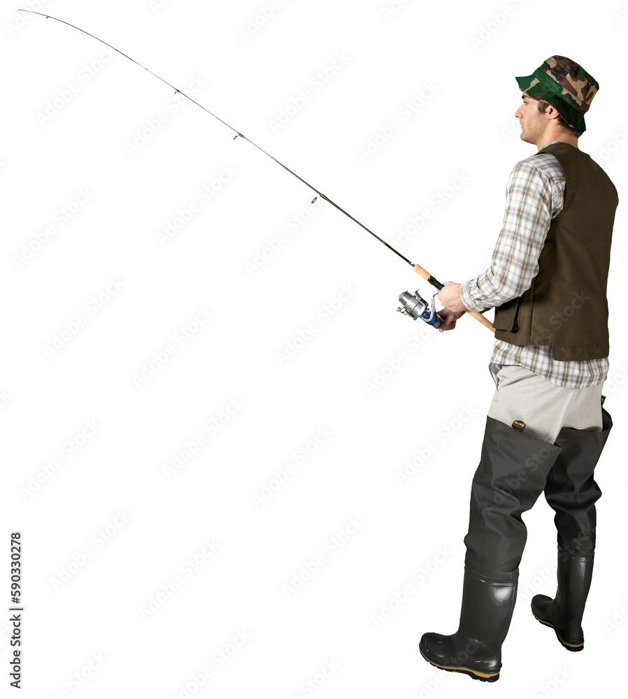 © BillionPhotos.com - Fisherman Holding a Fishing Rod