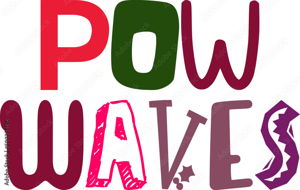 Pow Waves Calligraphy Illustration for Banner, Motion Graphics, Sticker , Infographic Pow Waves Calligraphy Illustration for Banner, Motion Graphics, Sticker , Infographic
