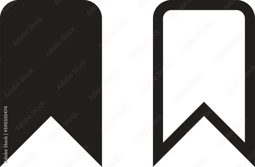 Bookmark icon vector isolated on white background. modern save bookmark ...