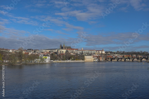 Wallpaper Mural Panorama of Prague city. Czech Republic, Prague.  Torontodigital.ca
