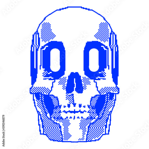 Retro Old Skull Vintage Arcade Skull  (ID: 590346879)