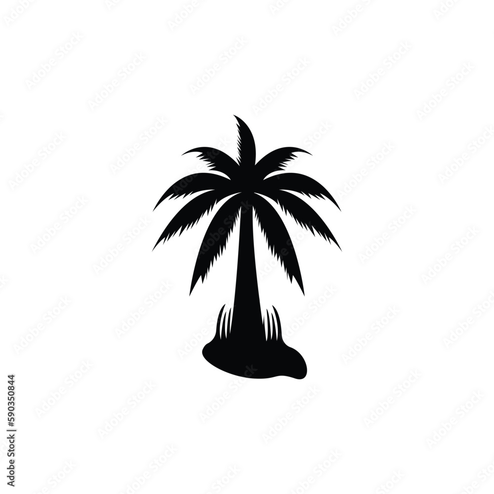 Obraz premium palm tree.. logo icon