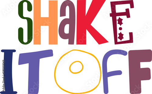 Shake Itoff Typography Illustration for Social Media Post, Stationery, Packaging, Flyer