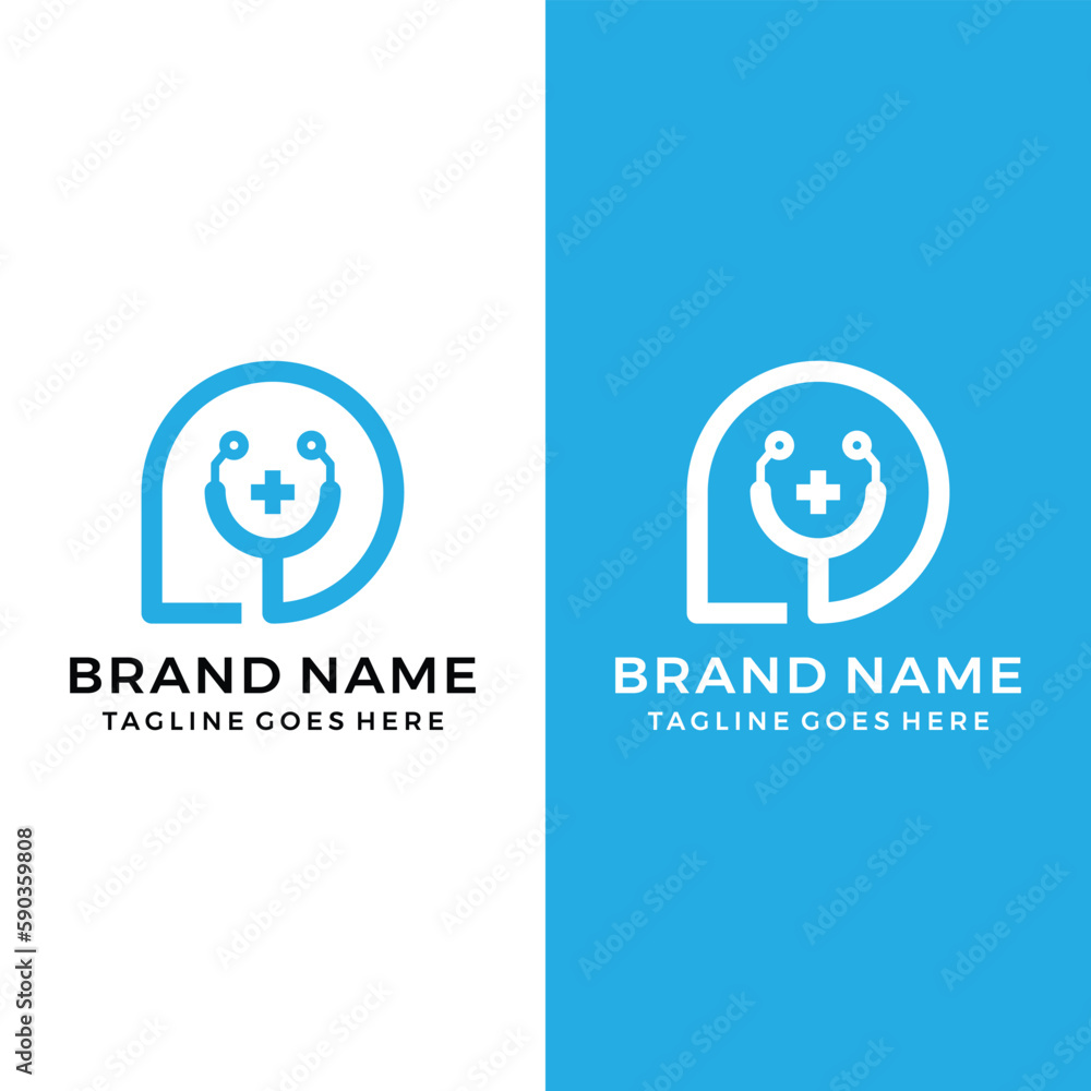 Medical chat, Consult health logo icon template Medical chat, Consult health logo icon template