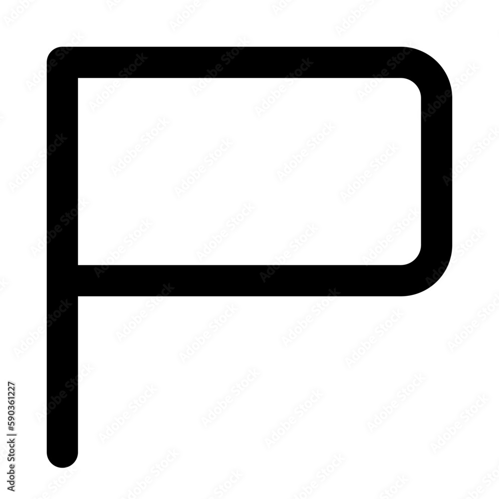 flag of user interface outline icon set flag of user interface outline icon set
