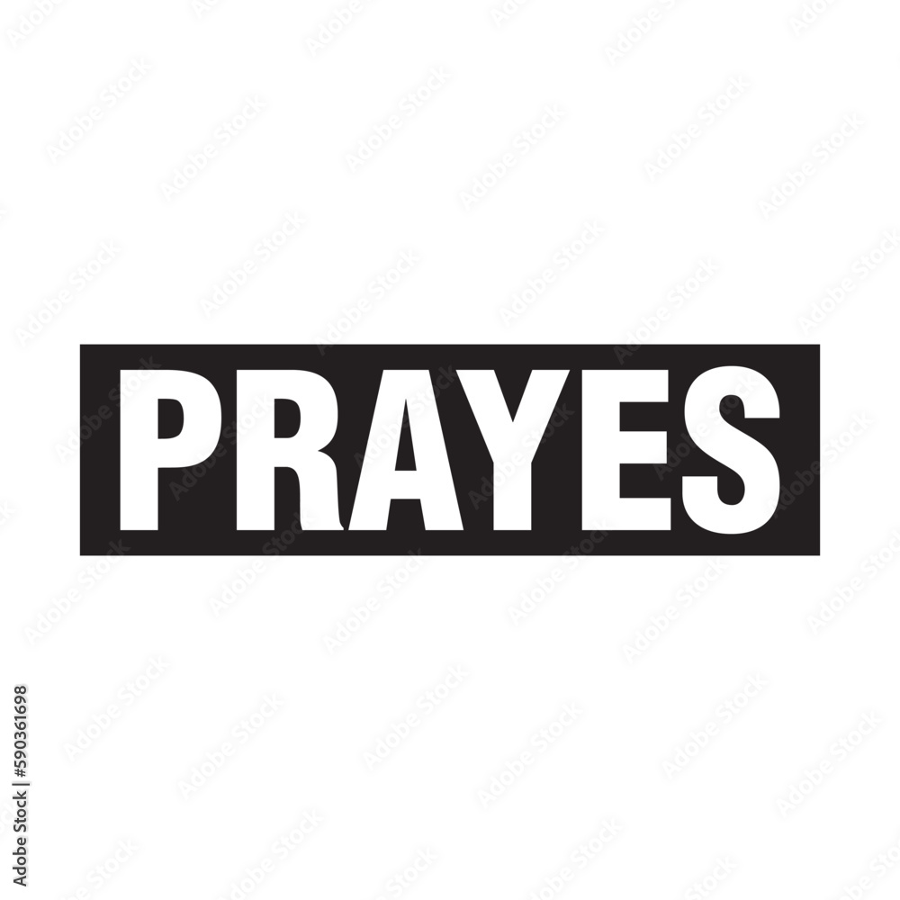 Prayes Text T shirt Design Vector Prayes Text T shirt Design Vector