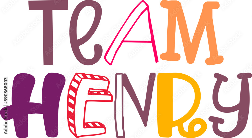Team Henry Calligraphy Illustration for Presentation , Magazine, Bookmark , Brochure Team Henry Calligraphy Illustration for Presentation , Magazine, Bookmark , Brochure