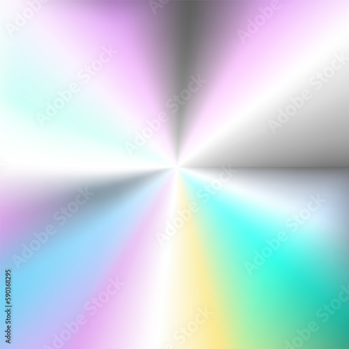 Vector abstract holographic background 80s - 90s, trendy colorful texture in pastel neon color design. Irridescent book covers, book, printing, gift card, fashion.