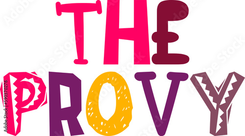 The Provy Hand Lettering Illustration for Packaging, Decal, Icon, Infographic