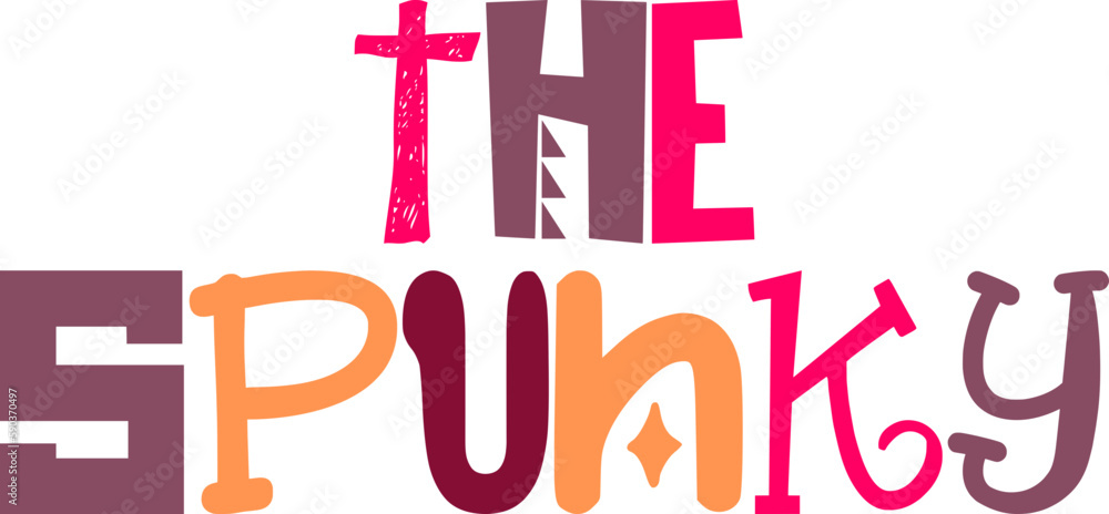 The Spunky Hand Lettering Illustration for Presentation , Stationery, Magazine, Banner The Spunky Hand Lettering Illustration for Presentation , Stationery, Magazine, Banner