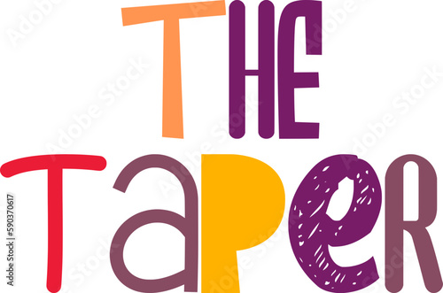 The Taper Calligraphy Illustration for Infographic, Banner, Book Cover, Bookmark 