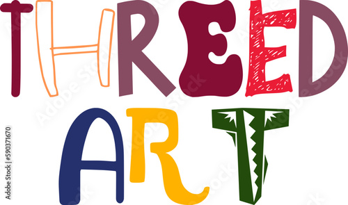 Threed Art Calligraphy Illustration for Newsletter, Stationery, Poster, Book Cover